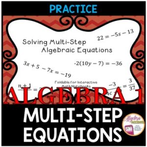 Solving MultiStep Equations