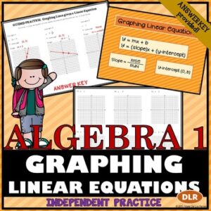 Graphing Linear Equations in Slope Intercept Form