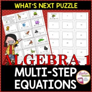 Solving MultiStep Equations Puzzle