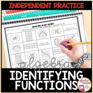 Identifying Functions Independent Practice