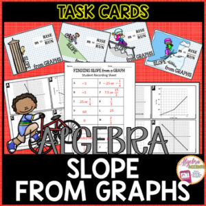 Finding the Slope of a Line from Graphs Task Cards