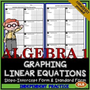 Graphing Linear Equations Worksheet