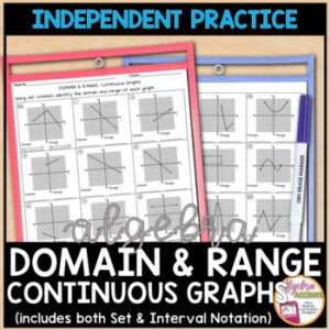 Identifying the Domain and Range from Continuous Graphs