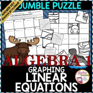 Graphing Linear Equations Jumble Puzzle