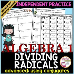 Dividing Radicals | Rationalizing the Denominator using the Conjugate Practice