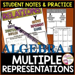 Multiple Representations Student Notes and Practice