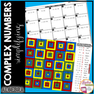 Complex Numbers | Imaginary Numbers | Coloring Activity