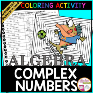 Simplifying Complex Numbers Coloring Activity