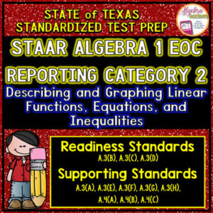STAAR ALGEBRA 1 EOC Review Reporting Category 2 TEST PREP