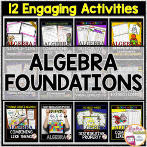 BACK TO SCHOOL | ALGEBRA 1 ALGEBRA FOUNDATIONS Bundle