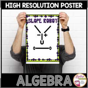 Algebra Poster Slope "Robot"