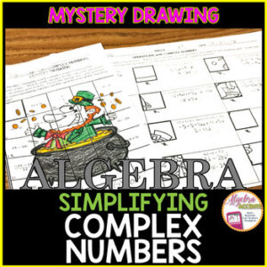 Algebra 2 Operations with Complex Numbers Mystery Picture Drawing
