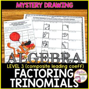 Factoring Trinomials | Composite Leading Coefficient | Mystery Picture Drawing