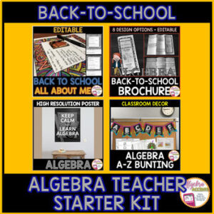 BACK TO SCHOOL | Algebra Teacher Starter Bundle