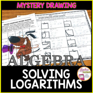 Solving Logarithms (Multi-Step Equations) Mystery Picture Drawing