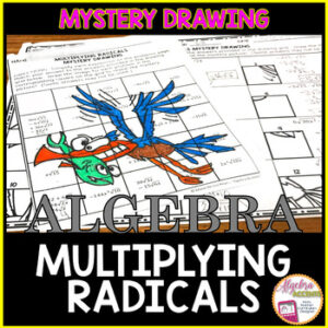 Multiplying Radicals Mystery Picture Drawing