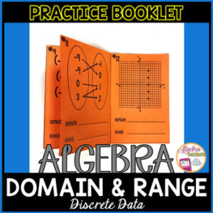 Identifying the Domain and Range | Discrete Graphs | Practice Foldable Booklet