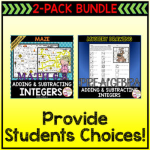 Adding and Subtracting Integers Bundle