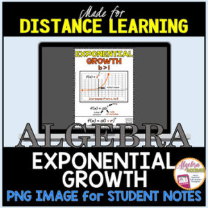 Exponential Growth Notes Image for Algebra Digital Learning