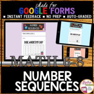 GOOGLE FORMS Number Sequences
