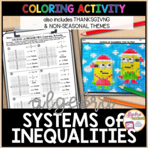 Graphing Systems of Linear Inequalities Math Algebra 1 Coloring Activity