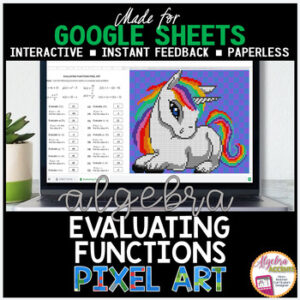 Google Sheets Digital Pixel Art Math Evaluating Functions
