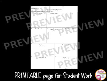 Solving Two Step Equations Algebra 1 Digital Pixel Art Activity ...